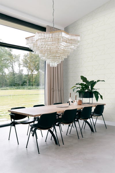 Origin Wallcoverings Tapete grafische Linien Beige und Gold - 53 cm x 10.05 m - 347720