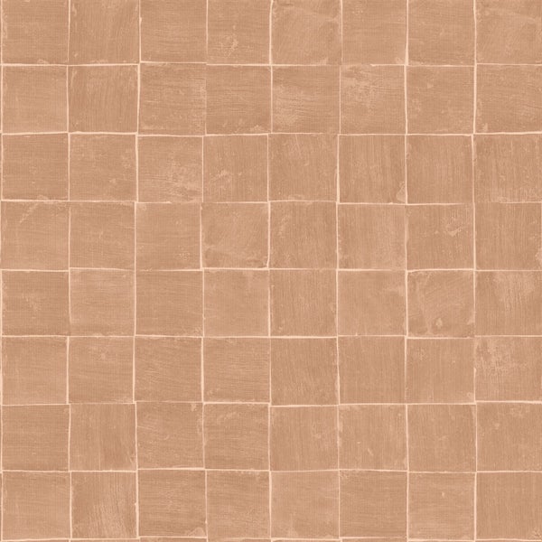 Origin Wallcoverings Tapete Fliesenmuster Terrakotta - 50 x 900 cm - 348048