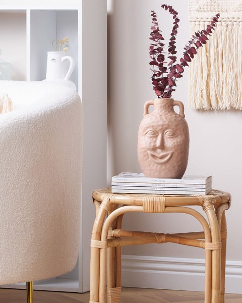 Blumenvase VERIA Keramik 26 cm Sandbeige