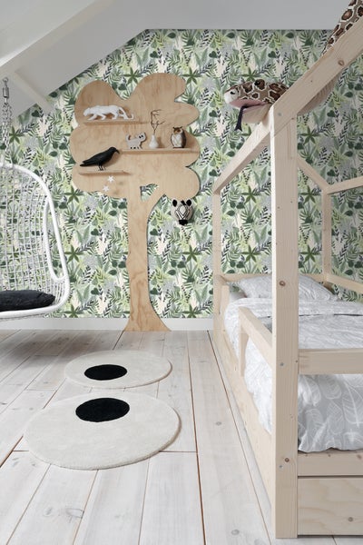 ESTAhome XXL-Vliestapete Blätter im skandinavischen Stil Mintgrün - 50 x 900 cm - 158894