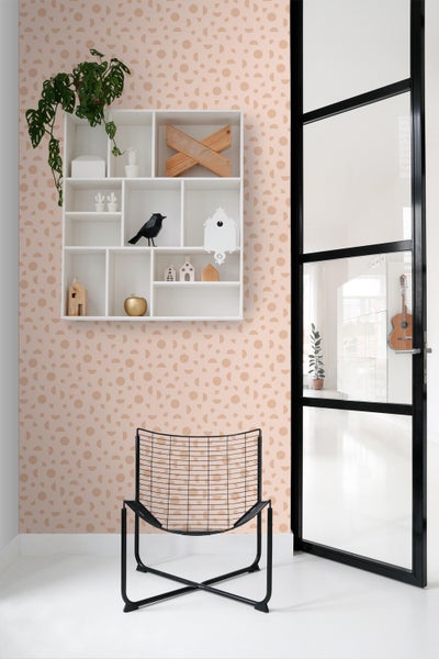 ESTAhome Tapete grafisches Motiv Terrakottarosa - 50 x 900 cm - 139751