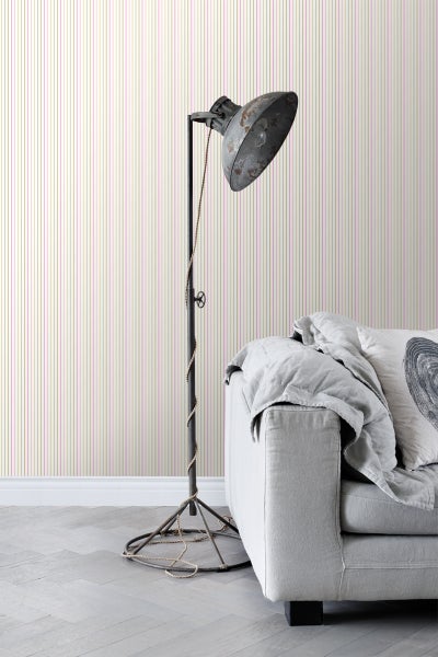 ESTAhome Tapete Streifen Babyrosa - 53 cm x 10.05 m - 137304