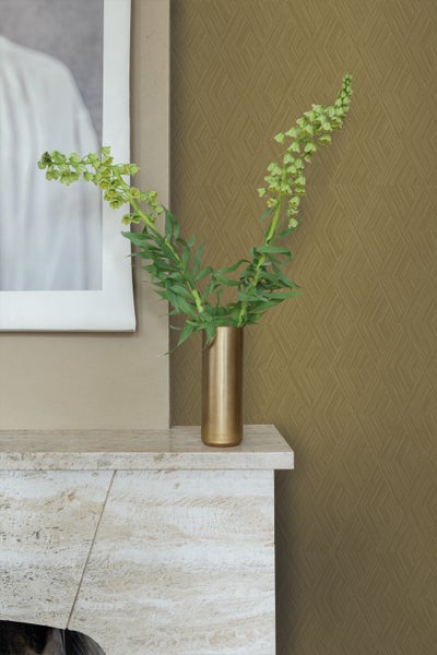 Origin Wallcoverings Tapete 3D-Muster Senfgelb - 50 x 900 cm - 347843