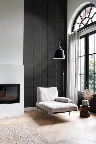 Origin Wallcoverings Tapete Holzwandverkleidung Schwarz - 53 cm x 10.05 m - 347861