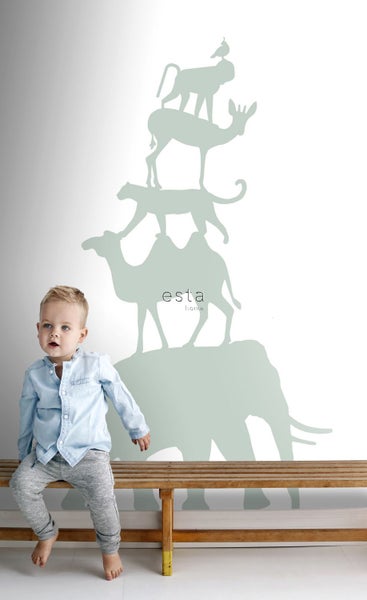 Wandtattoo mit Tierstapel von ESTAhome