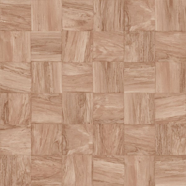 Origin Wallcoverings Tapete quadratische Holzstücke Terrakottarosa - 50 x 900 cm - 347931