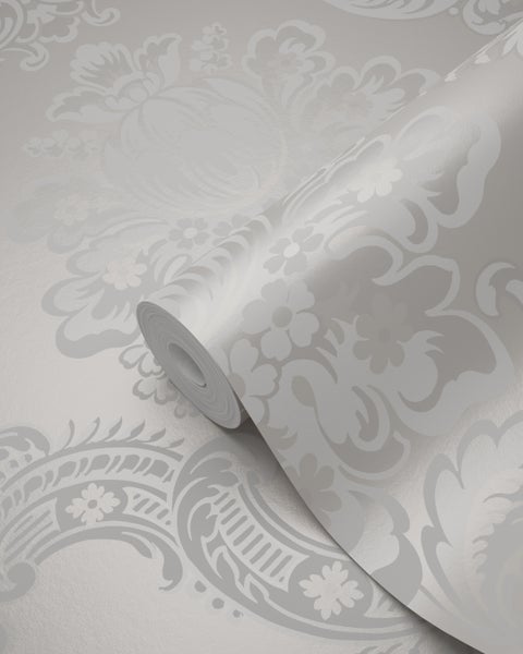 Origin Wallcoverings Tapete Ornamente Grau - 53 cm x 10.05 m - 346524