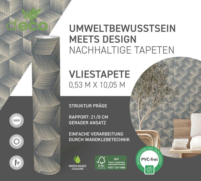 Anleitung zum Anbringen von Vliestapeten