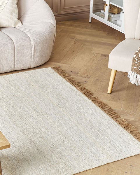 Teppich LUNIA Hellbeige 160 x 230 cm Jute
