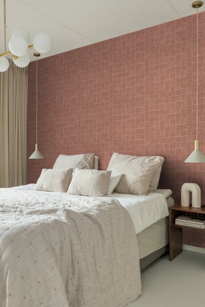 Origin Wallcoverings Tapete Fliesenmuster Braun - 50 x 900 cm - 348046