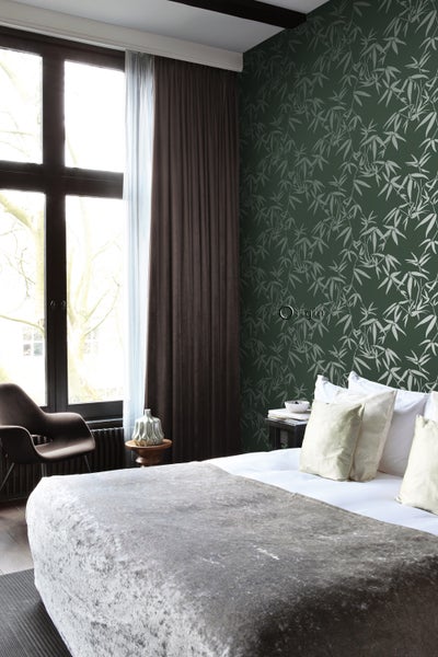 Origin Wallcoverings Tapete Bambusblätter Dunkelgrün - 53 cm x 10.05 m - 347738