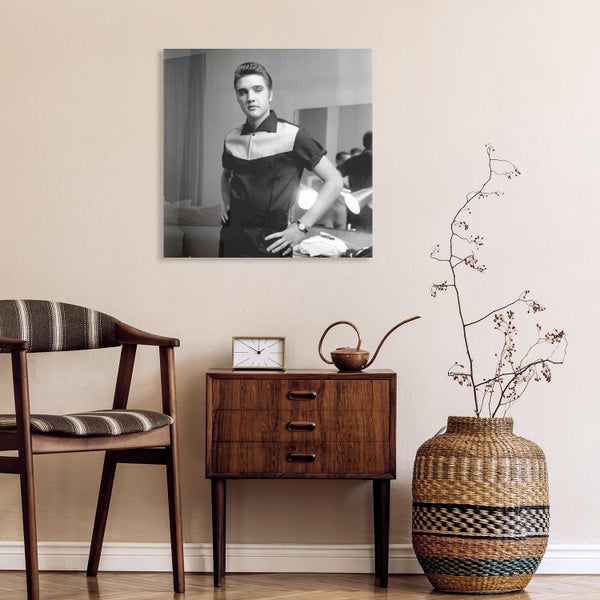 Acrylglasbild | Glasbild | Wanddeko | Elvis Presley | inkl. rückseitigem Aufhängesystem | Artikel: AGP00603 Format: 50x50 cm