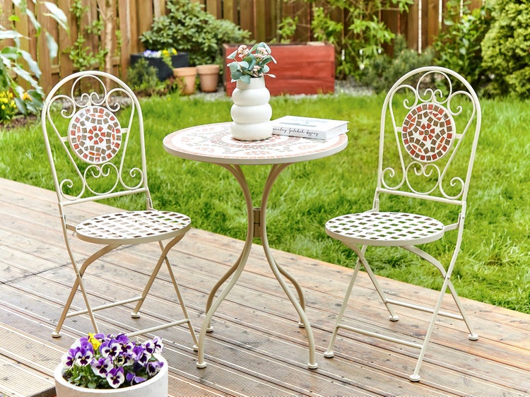 Outdoor Bistrotisch SPELLO 60 cm 60 cm Weiß