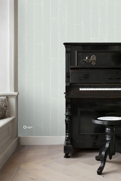 Origin Wallcoverings Tapete Holz-optik Mintgrün - 53 cm x 10.05 m - 347540