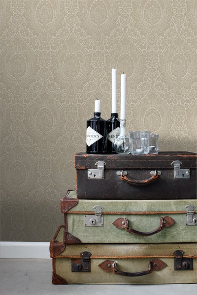 ESTAhome Tapete Ornamente Beige - 50 x 900 cm - 139631
