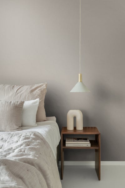 ESTAhome Tapete Leinen-Optik Taupe - 53 cm x 10.05 m - 127645