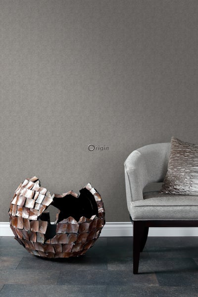 Origin Wallcoverings Tapete Fischgrätmuster Taupe - 53 cm x 10.05 m - 347665
