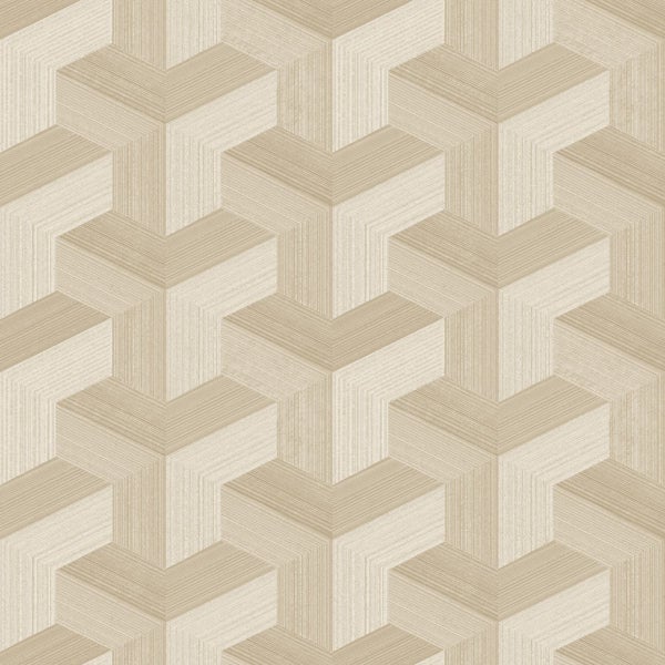 Origin Wallcoverings Tapete 3D-Muster Beige - 50 x 900 cm - 348001