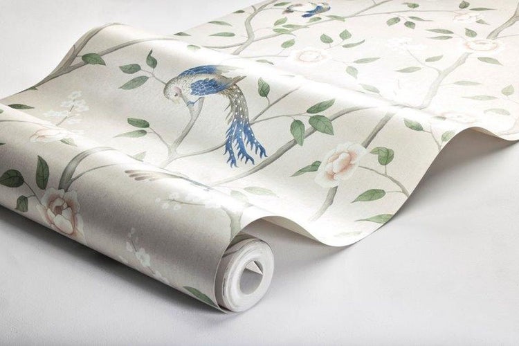 Borastapeter Tapete Blumen Beige - 53 cm x 10.05 m - 660277