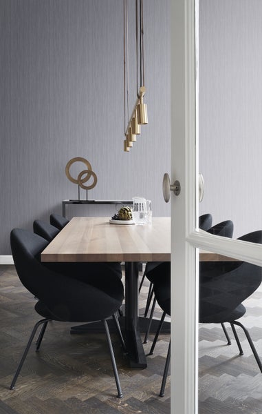 Origin Wallcoverings Tapete feine Streifen Grau - 53 cm x 10.05 m - 346621