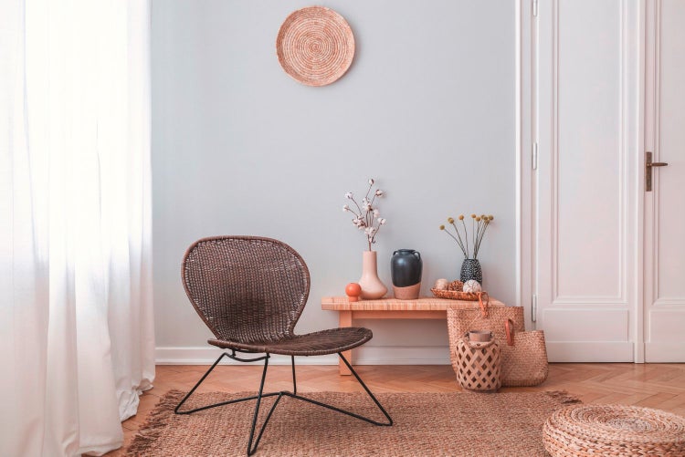 Graues rechteckiges Kissen