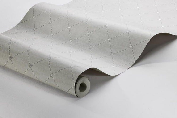 Borastapeter Tapete Karomuster Grau - 53 cm x 10.05 m - 660964