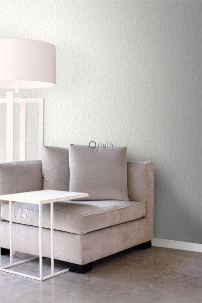 Origin Wallcoverings Tapete Stein-Optik Crême-Weiß - 53 cm x 10.05 m - 347584