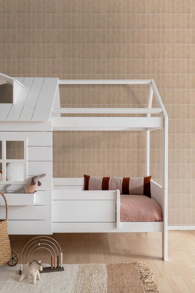 ESTAhome Tapete Fliesenmuster Beige - 50 x 900 cm - 131536