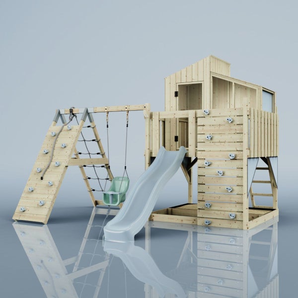PolarPlay Spielturm Julie aus Holz in Blau,