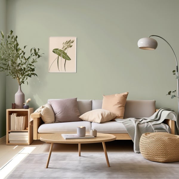 MissPompadour abwaschbare Wandfarbe 1L Grün mit Salbei - hohe Deckkraft und Ergiebigkeit - matte, scheuerbeständige Innenfarbe - geruchsarm, wasserbasiert, atmungsaktiv - Die Nützliche