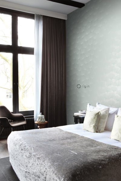Origin Wallcoverings Tapete Ginkgoblätter Seladongrün - 53 cm x 10.05 m - 347748
