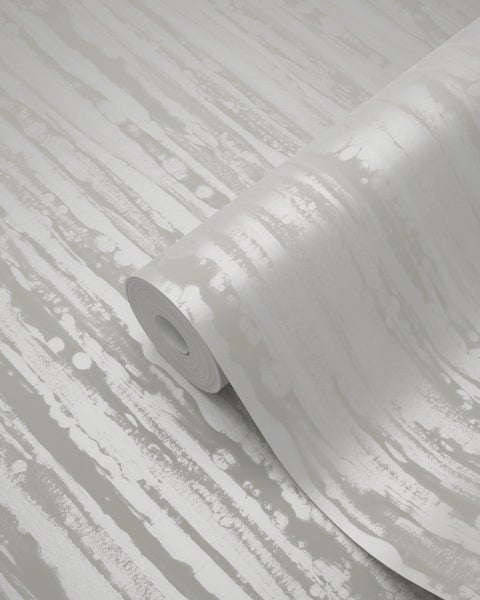 Origin Wallcoverings Tapete Streifen Crême-Weiß - 53 cm x 10.05 m - 346639