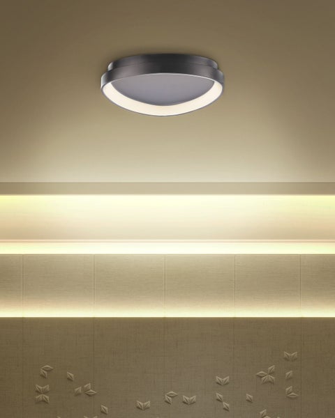 LED Deckenlampe NANDING Metall Schwarz