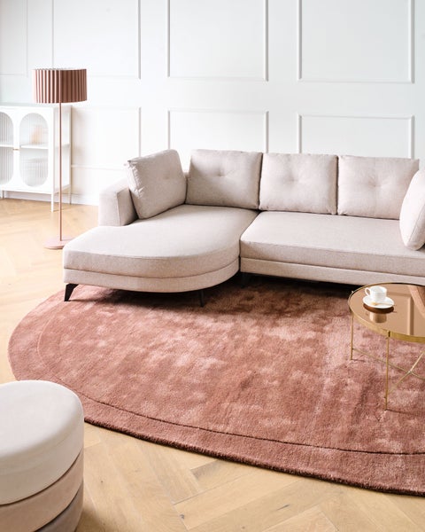 Teppich MITHA Braun 200 x 300 cm Viskose