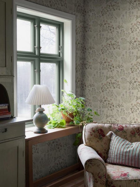 Borastapeter Tapete Feldblumen Braun - 53 cm x 10.05 m - 662557