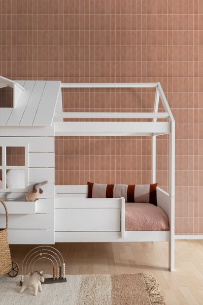 ESTAhome Tapete Fliesenmuster Terrakotta - 50 x 900 cm - 131538
