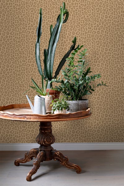 ESTAhome Tapete Leopardenmuster Hellbraun - 50 x 900 cm - 139967