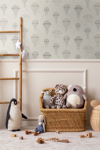 Borastapeter Tapete Luftballons Beige - 53 cm x 10.05 m - 660625