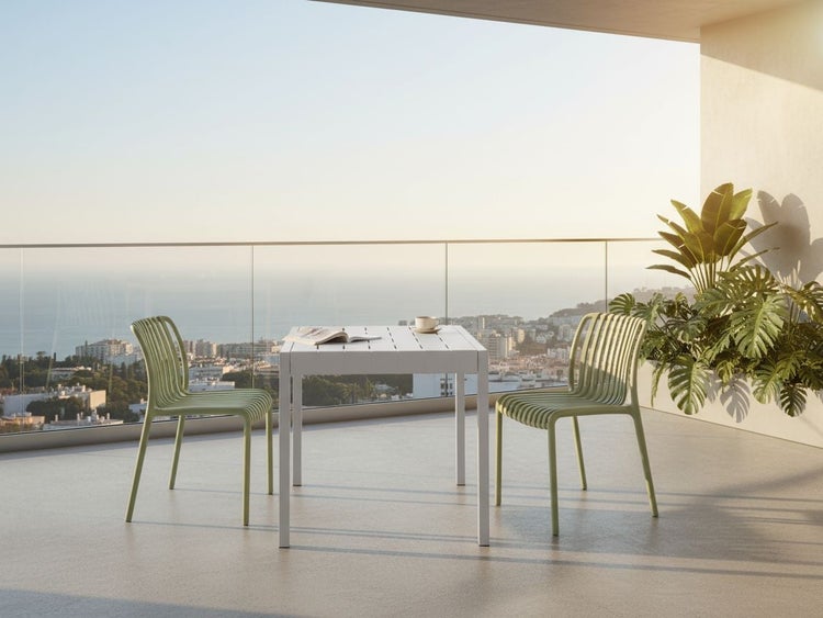 Gartentisch BARTICA 81 cm 84 cm Grau