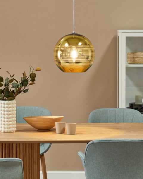 Hängeleuchte ASARO Glas Gold