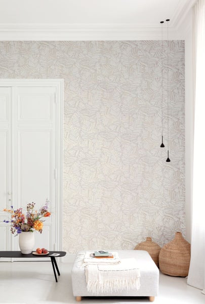 Gartenanlage mit Farn und Lavendel