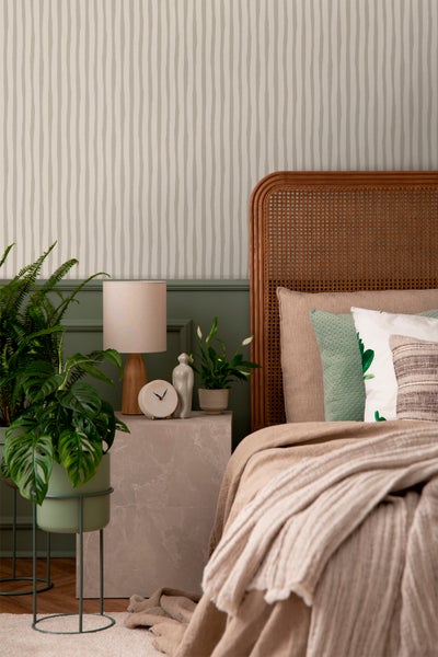 Sanders und Sanders Tapete Streifen Beige - 53 cm x 10 m - 640547