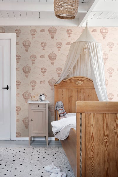 ESTAhome Tapete Luftballons Terrakottarosa - 50 x 900 cm - 139717