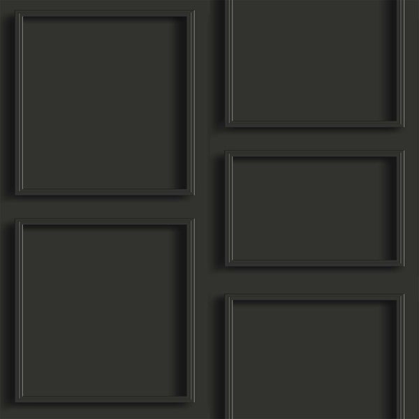 Origin Wallcoverings Tapete Holzwandverkleidung Schwarz - 53 cm x 10.05 m - 347861