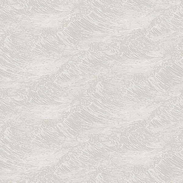 Borastapeter Tapete 3d Wellenförmige Linien Grau - 53 cm x 10.05 m - 660302