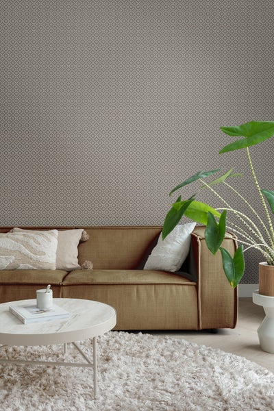 Borastapeter Tapete Fliesenmuster Schwarz - 53 cm x 10.05 m - 660577