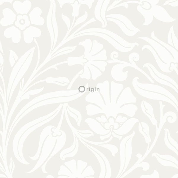 Origin Wallcoverings Tapete Blumen Crême-Weiß - 53 cm x 10.05 m - 346635