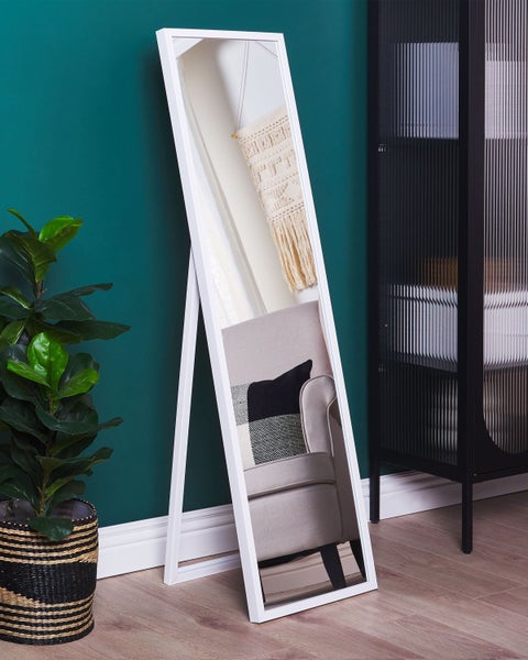 Rechteckiger Spiegel mit Rahmen