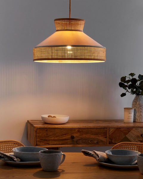 Hängeleuchte BATALI Rattan Beige