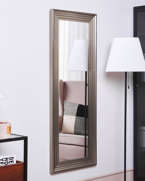 Wandspiegel silber rechteckig 50 x 130 cm CHATAIN